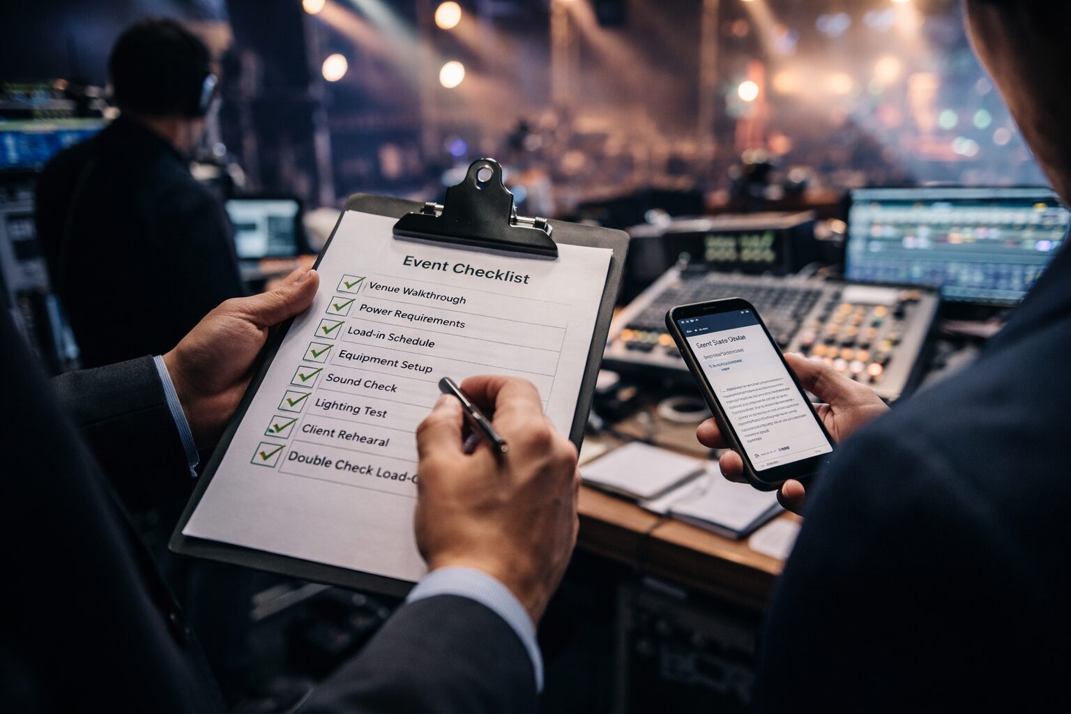 How often to follow up with your A/V team for amzing events