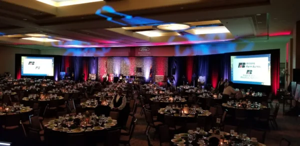 Lighting up the event with vibrance