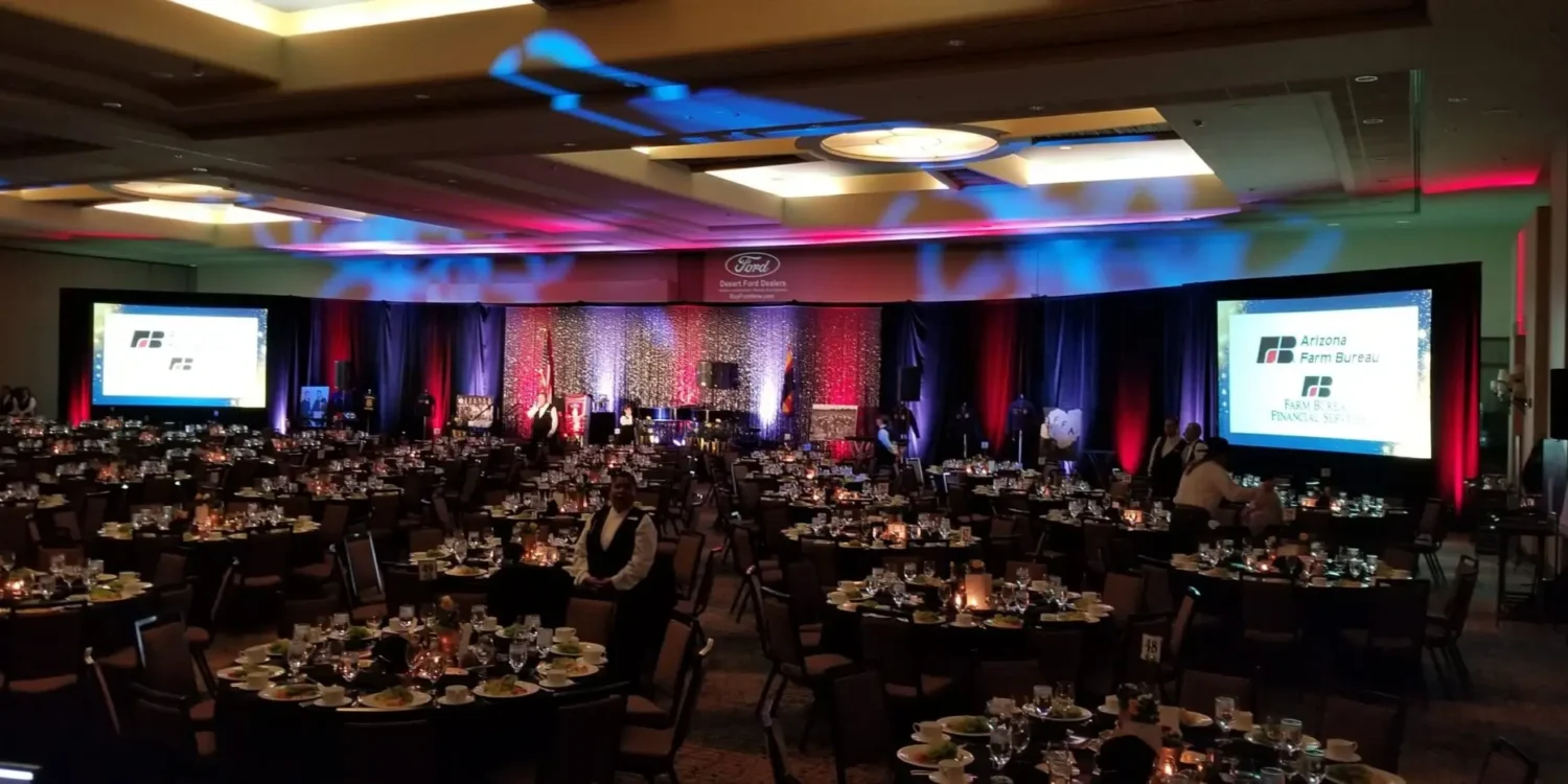 Lighting up the event with vibrance